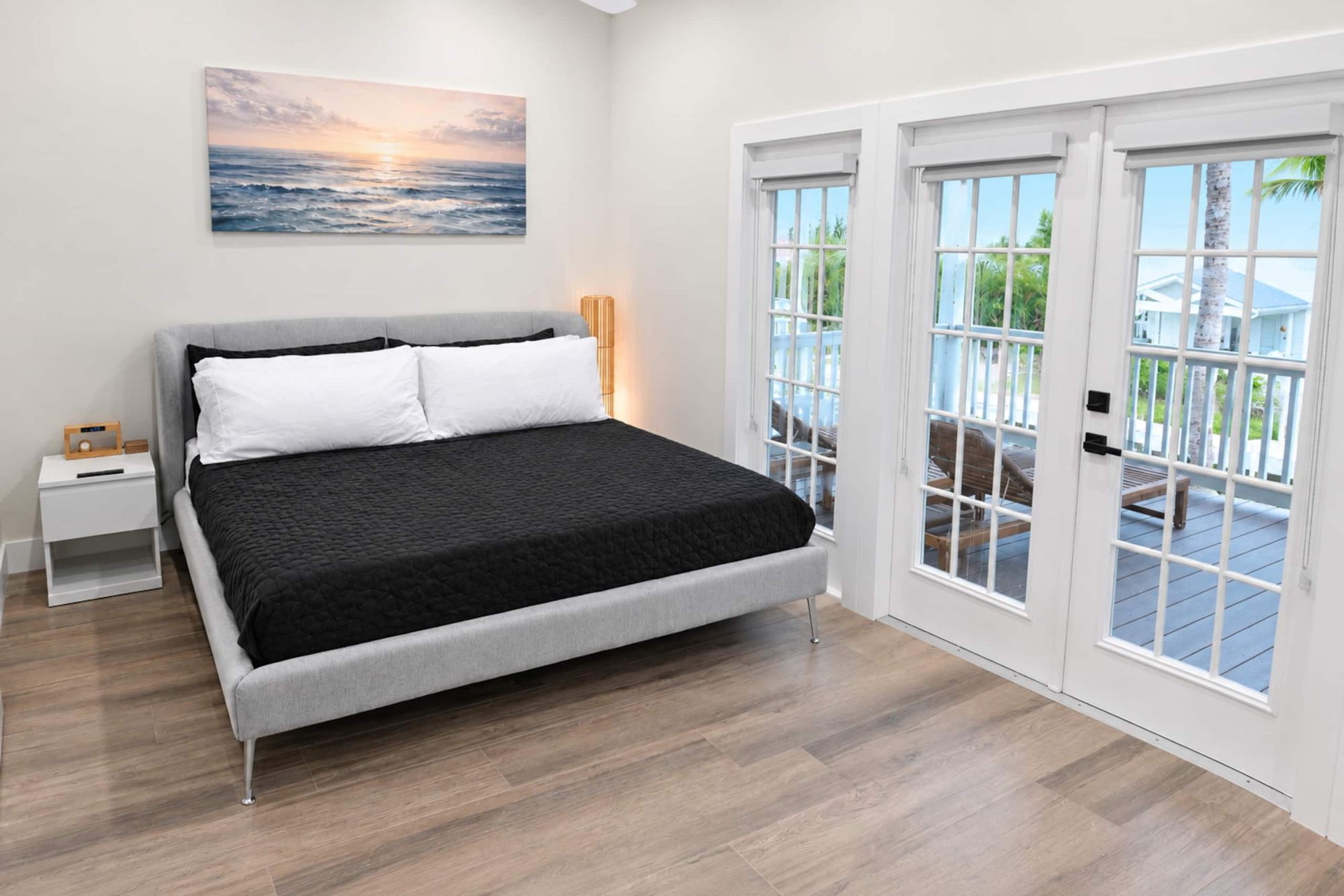 Master bedroom with king bed